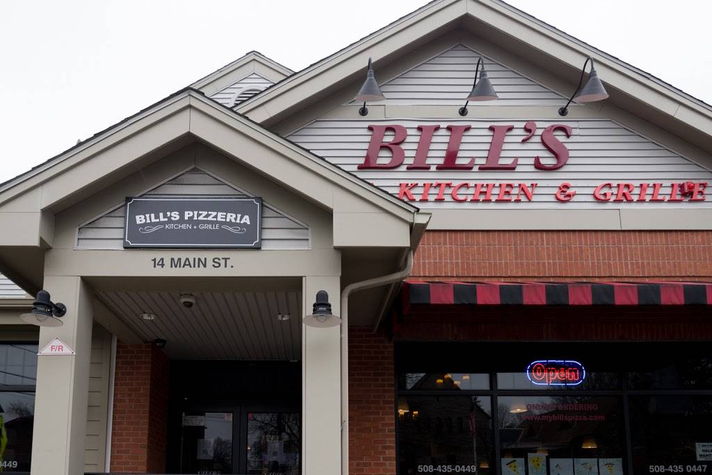 Bills Pizzeria Kitchen + Grille | meal takeaway | 14 Main St, Hopkinton, MA 01748, USA | 5084350447 OR +1 508-435-0447