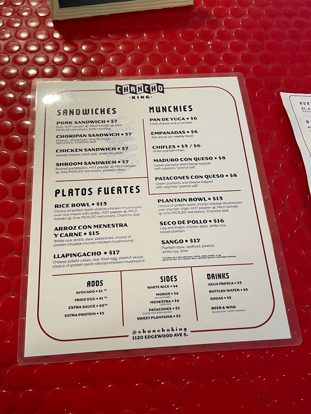 Chancho King | restaurant | 1120 Edgewood Ave S, Jacksonville, FL 32205, USA | 9049845510 OR +1 904-984-5510