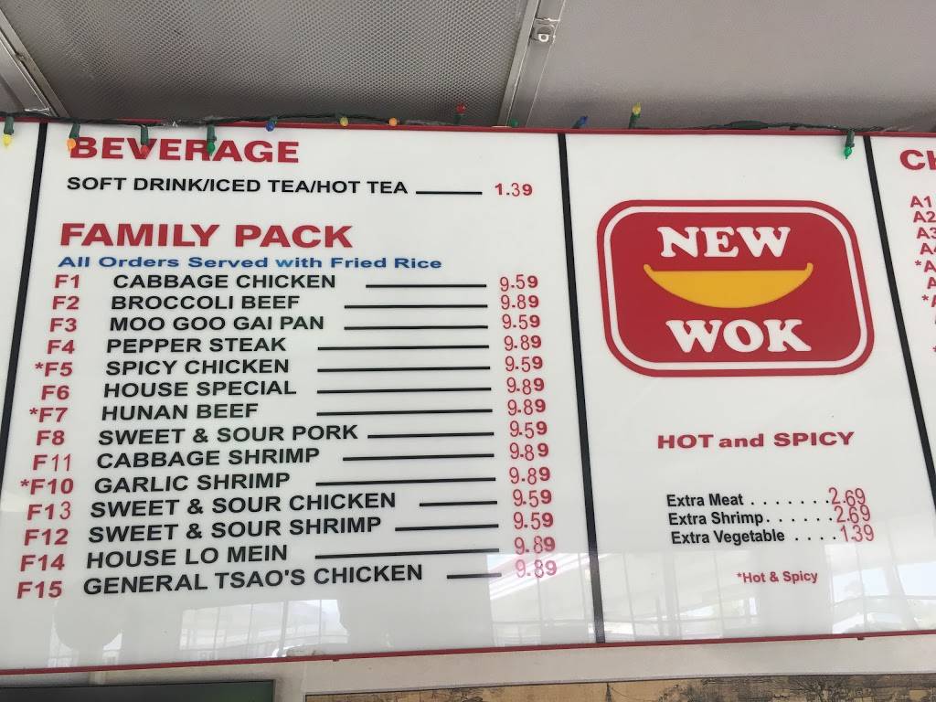 New Wok Chinese Cafe | restaurant | 3855 Main Ave, Groves, TX 77619, USA | 4099606886 OR +1 409-960-6886