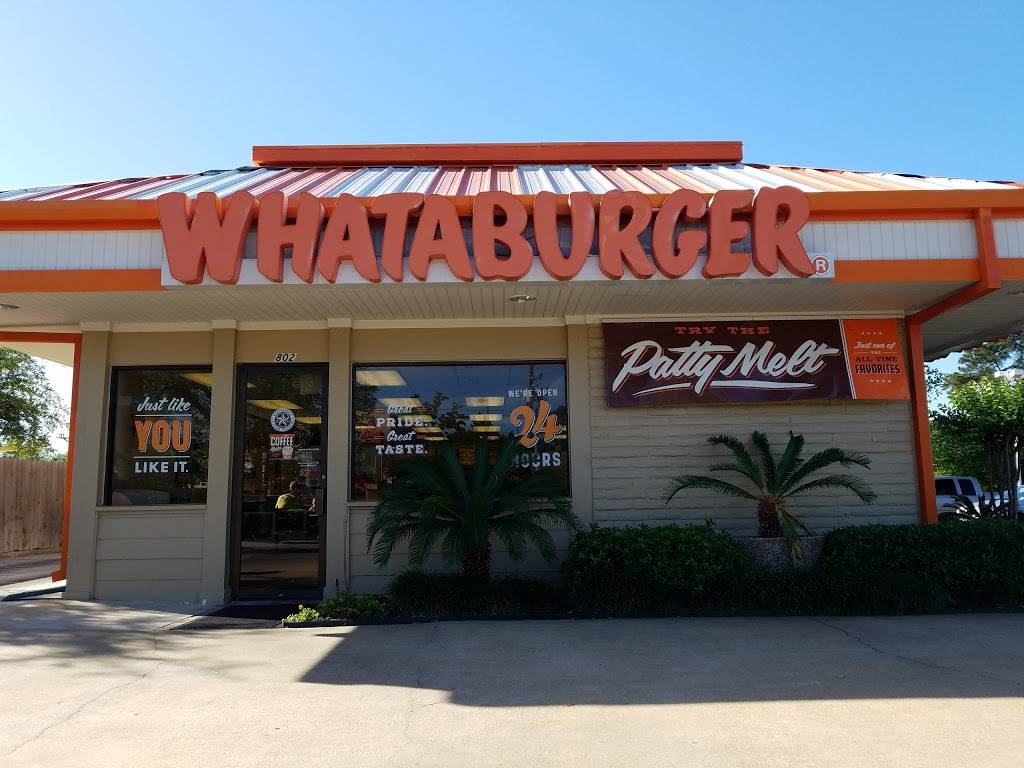 Whataburger | restaurant | 802 N Loop 336 E W, Conroe, TX 77301, USA | 9365391944 OR +1 936-539-1944