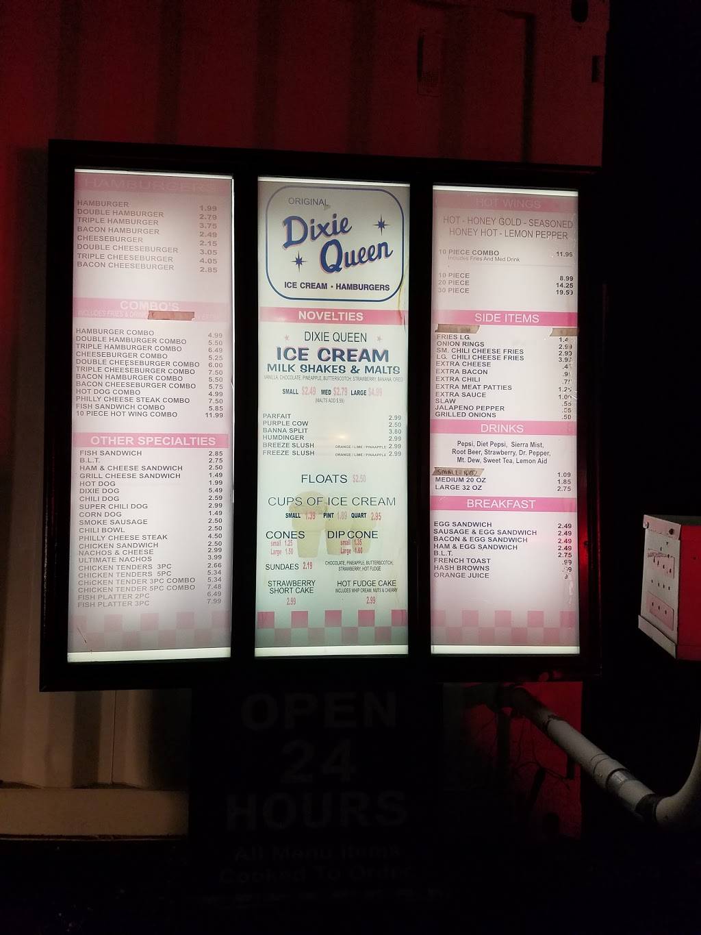 Dixie Queen | restaurant | 380 Stateline Rd W, Southaven, MS 38671, USA | 6624704707 OR +1 662-470-4707