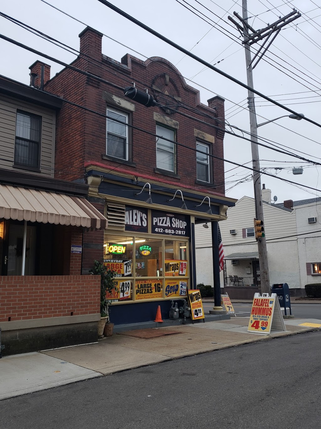 Alexs Corner Pizza Shop | restaurant | 4902 Cypress St, Pittsburgh, PA 15224, USA | 4126832817 OR +1 412-683-2817