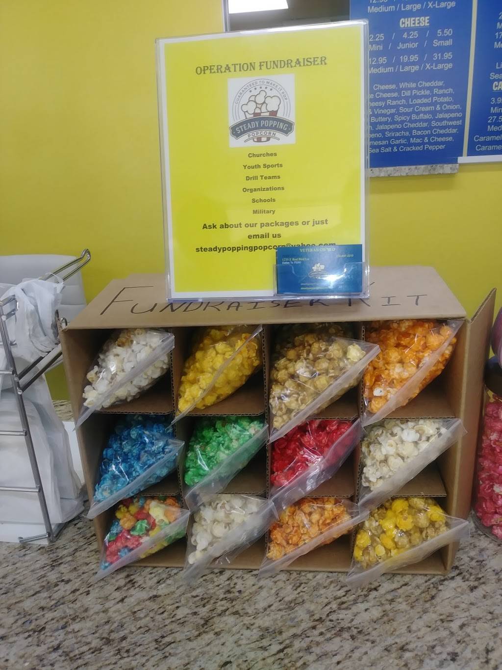 Steady POPPING Popcorn | restaurant | 1235 E Red Bird Ln, Dallas, TX 75241, USA | 2144972215 OR +1 214-497-2215