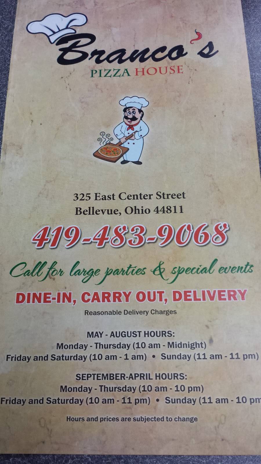 Bellevue Pizza House | restaurant | 325 E Center St, Bellevue, OH 44811, USA | 4194839068 OR +1 419-483-9068