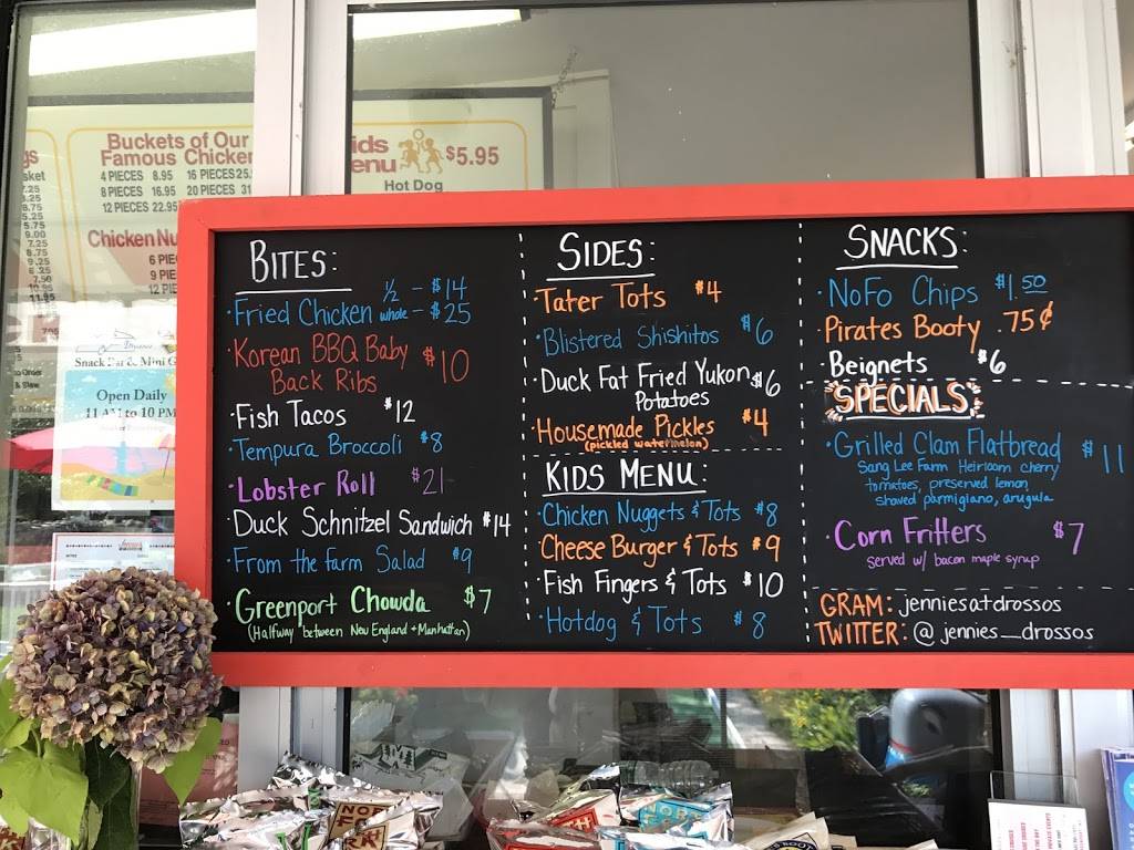 Jennie’s at Drossos | restaurant | 69125 Main Rd, Greenport, NY 11944, USA | 6314771339 OR +1 631-477-1339