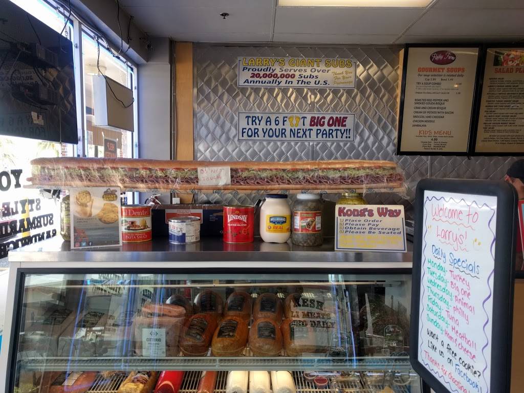 Larrys Giant Subs | meal takeaway | 657 3rd St N, Jacksonville Beach, FL 32250, USA | 9042479620 OR +1 904-247-9620