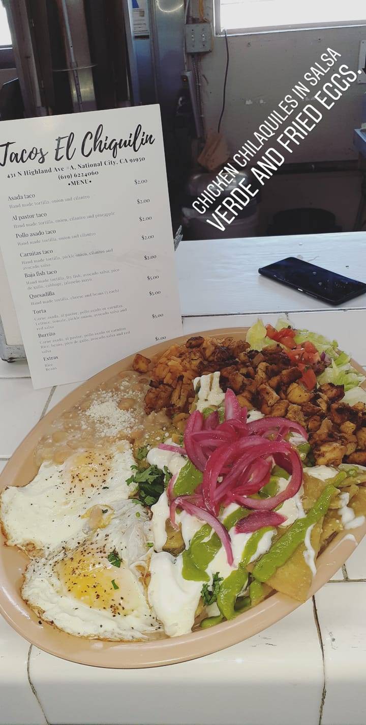 Tacos El Chiquilin | restaurant | 1685 S 43rd St, San Diego, CA 92113, USA | 6196224060 OR +1 619-622-4060