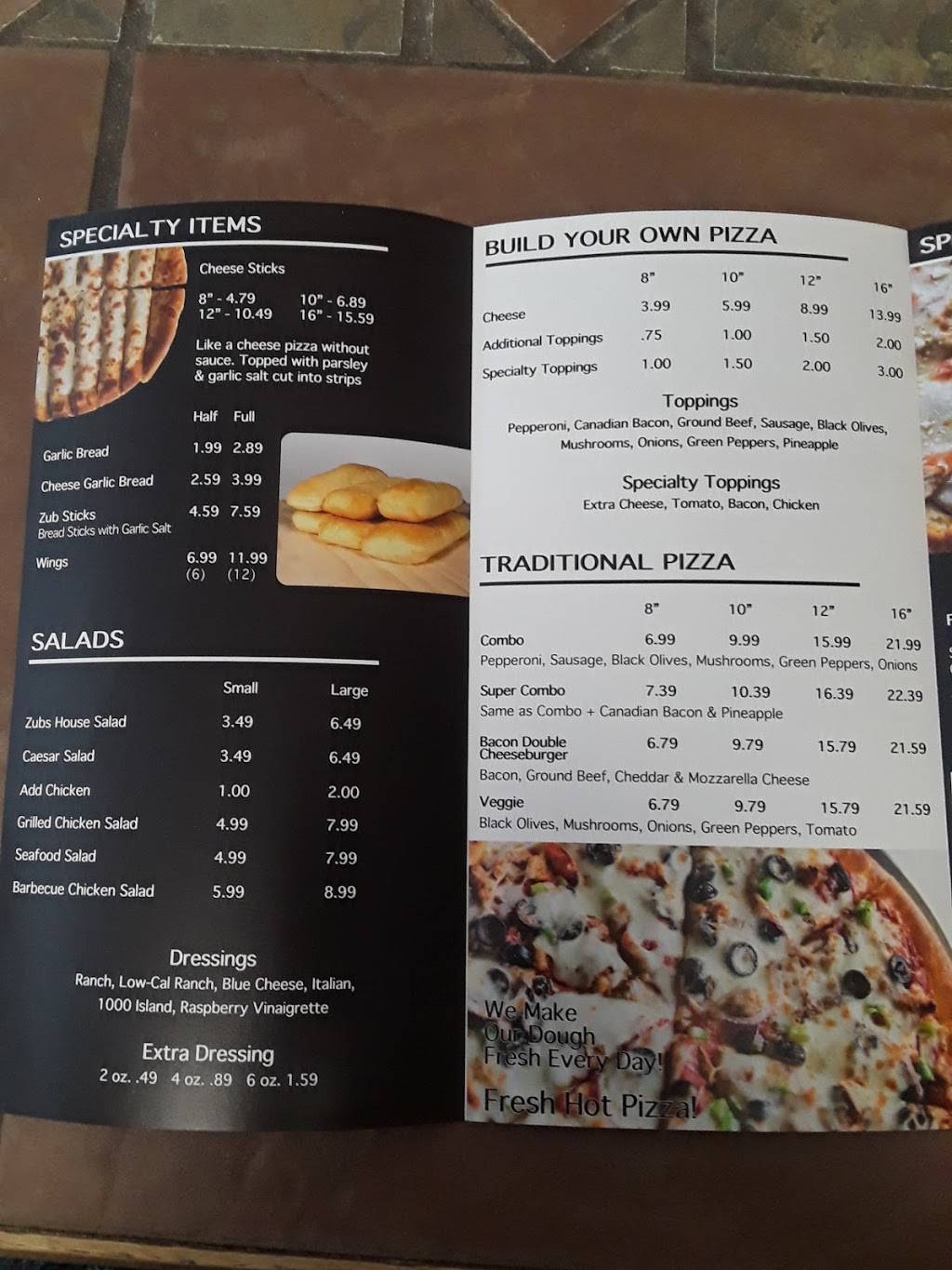 Zubs Pizza & Subs | restaurant | 520 N Main St, Springville, UT 84663, USA | 8014899484 OR +1 801-489-9484