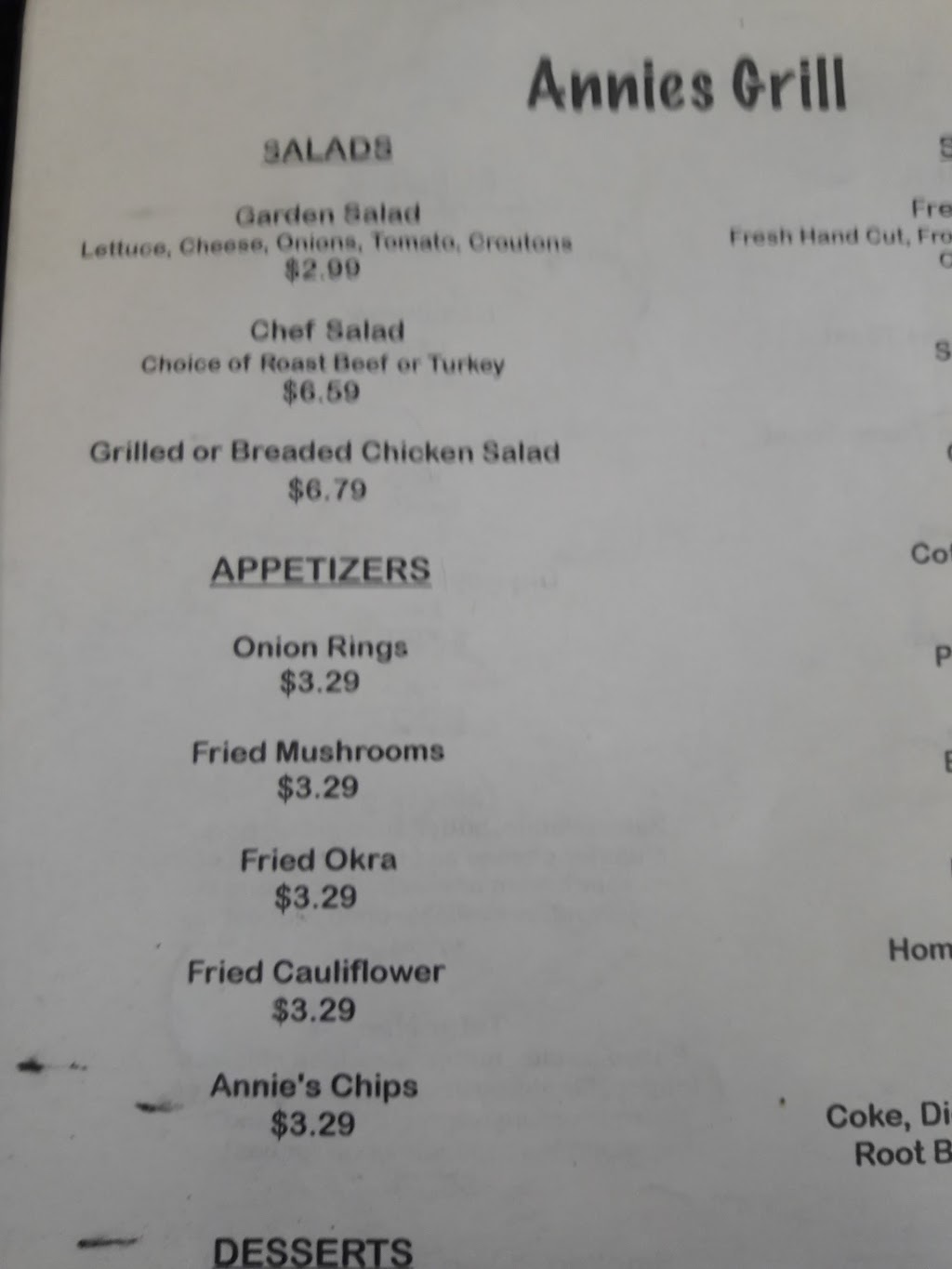 Annies Grill | restaurant | 903 MO-72, Salem, MO 65560, USA | 5737299999 OR +1 573-729-9999