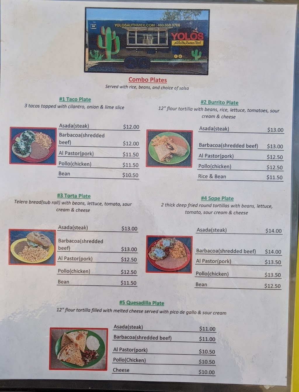 Yolos Authentic Mexican | restaurant | 29301 N. 144th St, Scottsdale, AZ 85262, USA | 4808680706 OR +1 480-868-0706