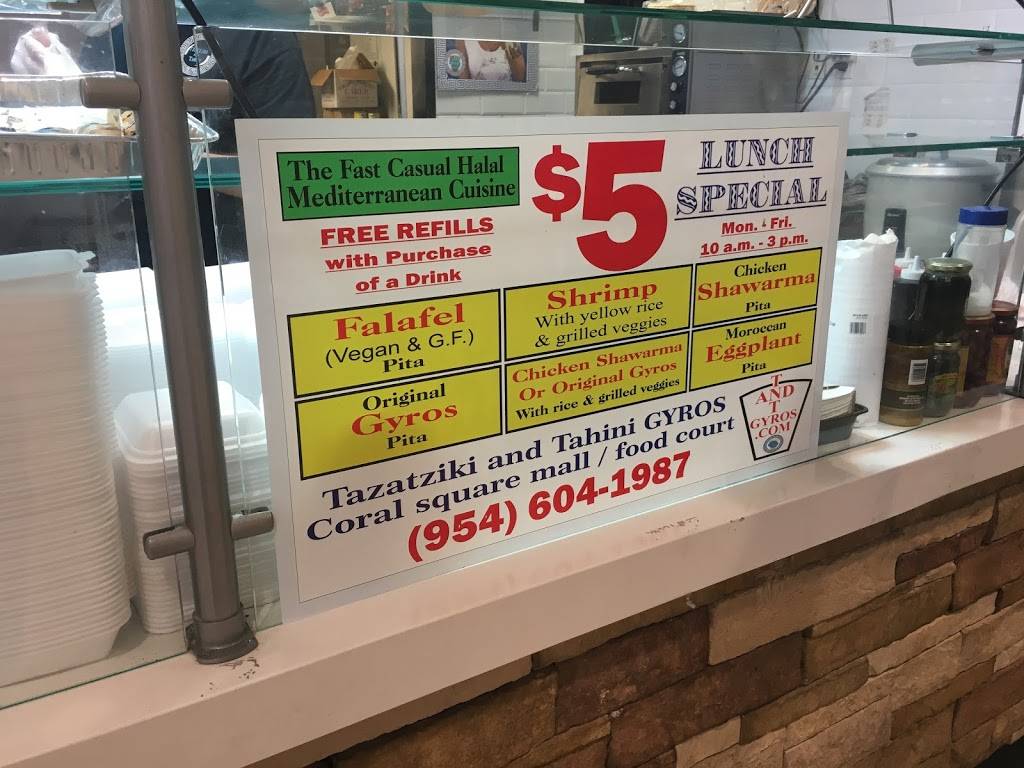 Tzatziki & Tahini | restaurant | 9389 W Atlantic Blvd, Coral Springs, FL 33071, USA | 9546041987 OR +1 954-604-1987