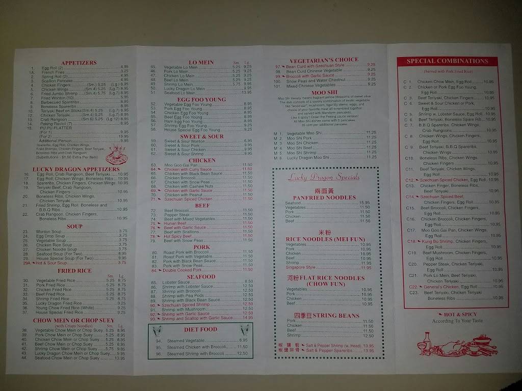 Lucky Dragon II | restaurant | 2 S Pleasant St, Ashburnham, MA 01430, USA | 9788271318 OR +1 978-827-1318