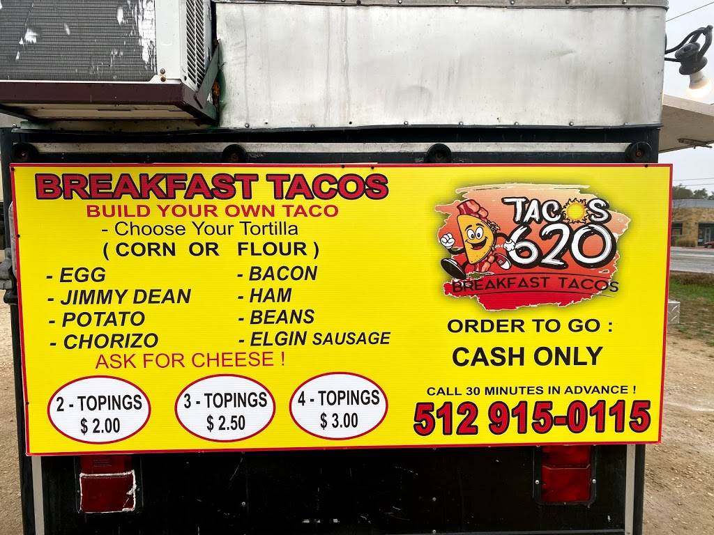 Tacos 620 | restaurant | 11411 Ranch Rd 2222, Austin, TX 78730, USA | 5129150115 OR +1 512-915-0115