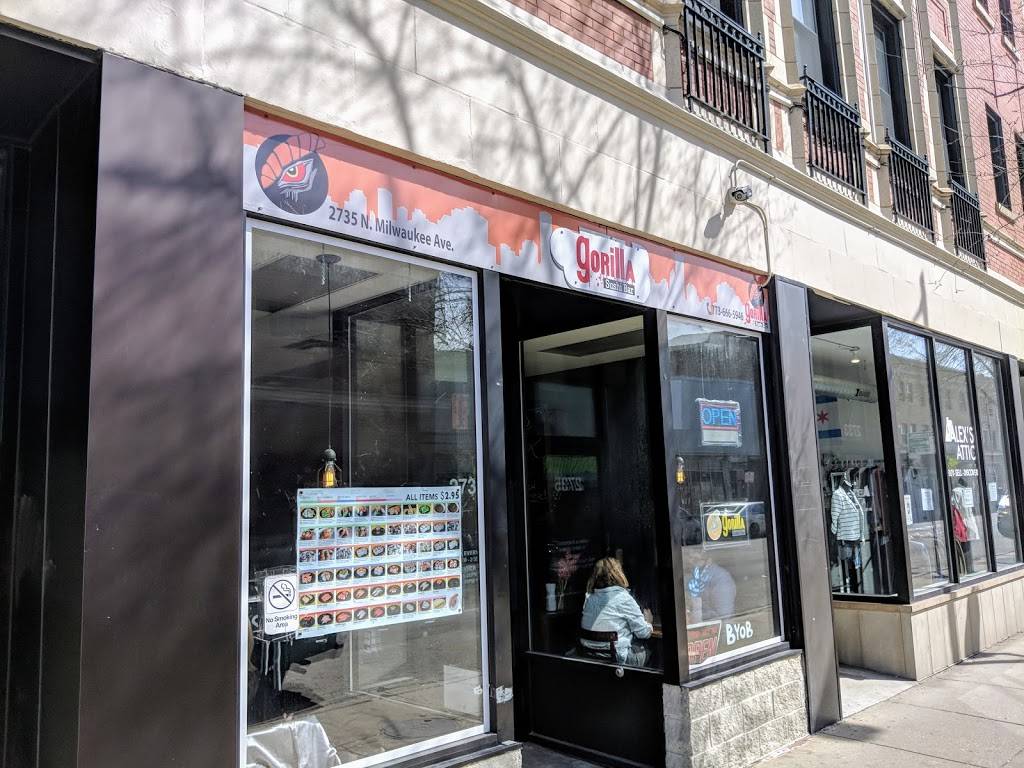 Gorilla Sushi Logan Square | restaurant | 2735 N Milwaukee Ave, Chicago, IL 60647, USA | 7736665946 OR +1 773-666-5946