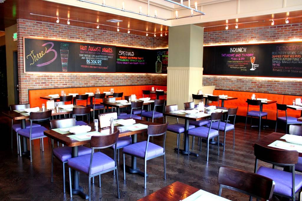 Three Restaurant & Bar | restaurant | 50 E 3rd Ave, San Mateo, CA 94401, USA | 6503449444 OR +1 650-344-9444