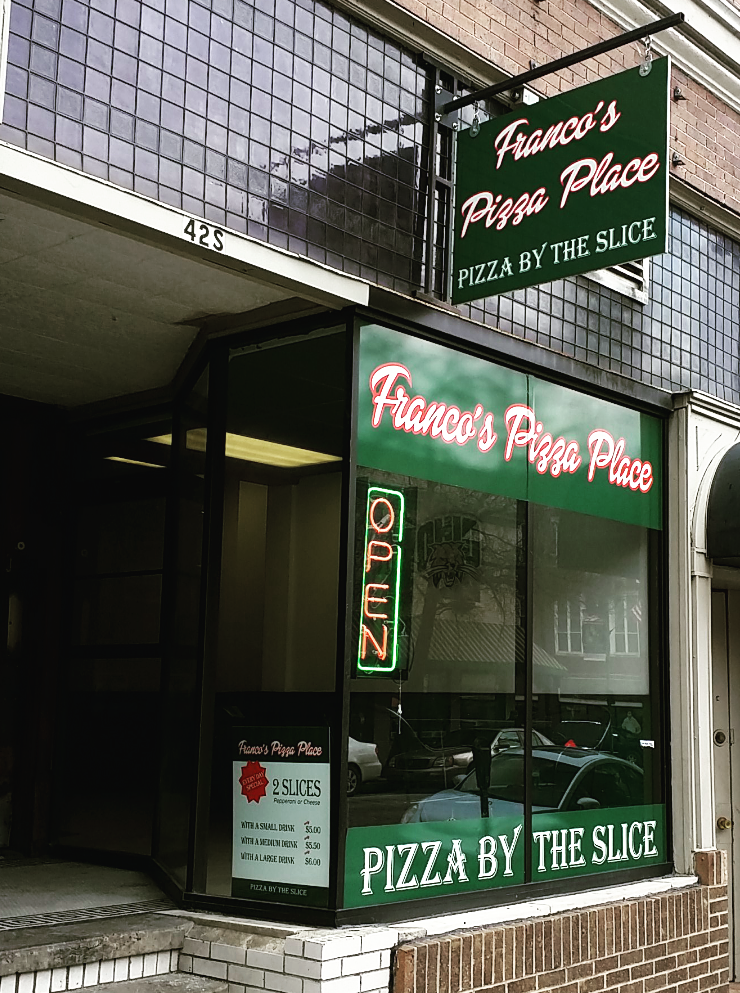 Francos Pizza Place | restaurant | 42 S Court St, Athens, OH 45701, USA | 7404479316 OR +1 740-447-9316