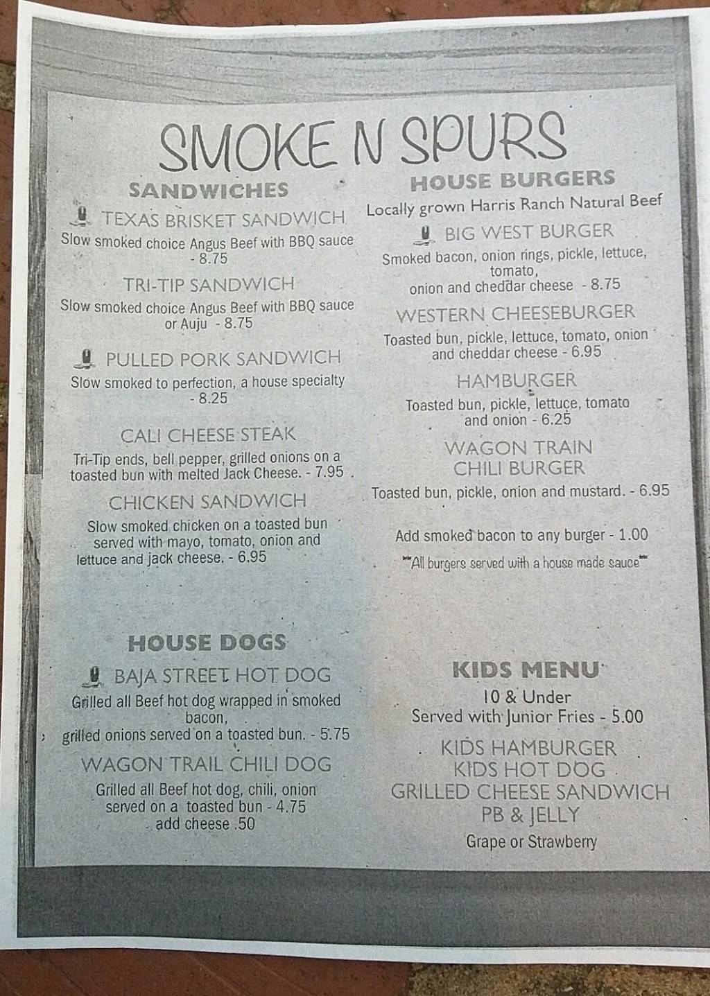 Smoke N Spurs | restaurant | 361 Pollasky Ave, Clovis, CA 93612, USA | 5595758455 OR +1 559-575-8455