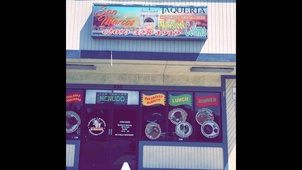 Taqueria San Marcos Y Mariscos Colima | restaurant | 290 N Main St ste e, Manteca, CA 95336, USA | 2093281919 OR +1 209-328-1919