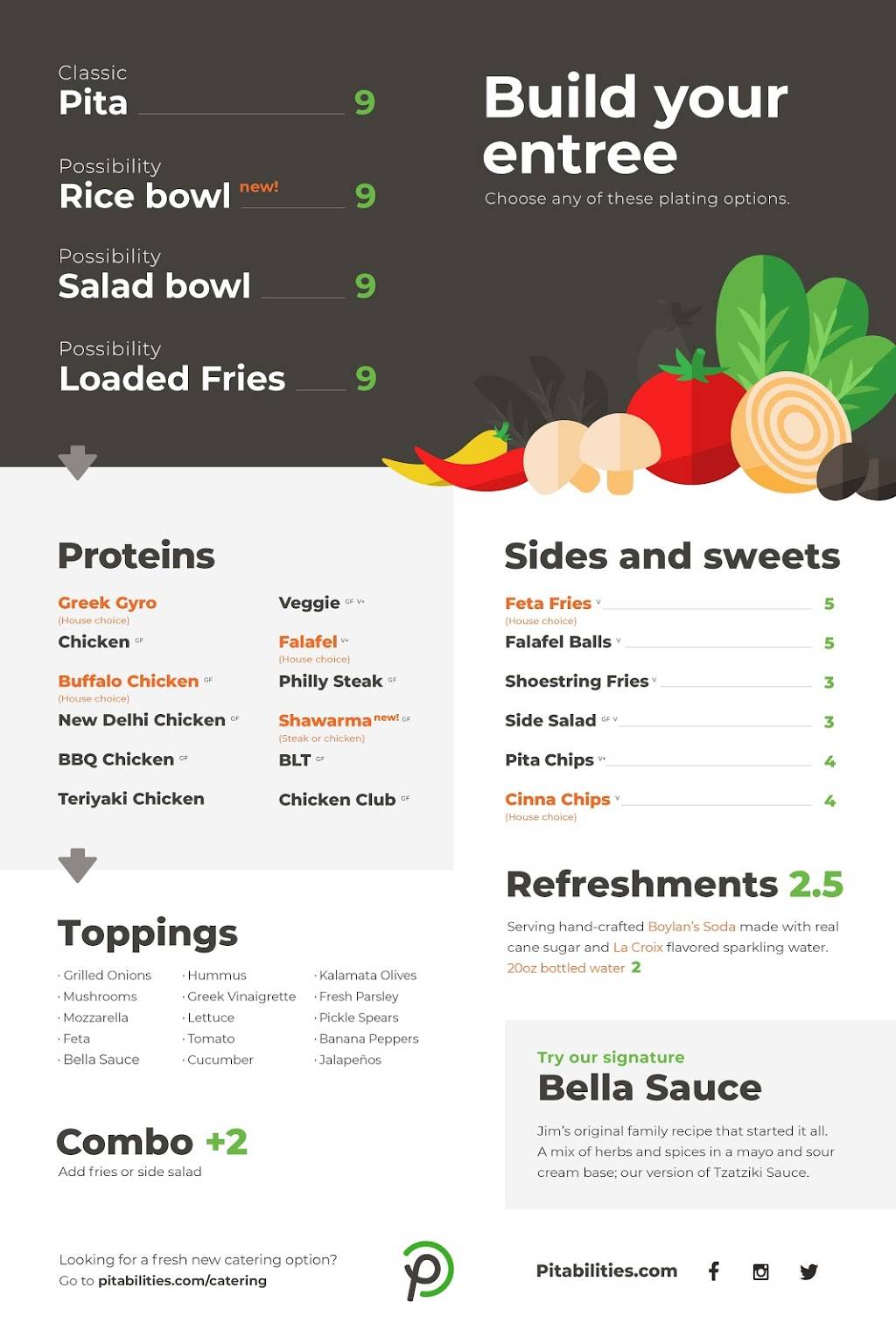 Pitabilities Street Food | restaurant | 5354 Center St, Hilliard, OH 43026, USA | 6146008633 OR +1 614-600-8633