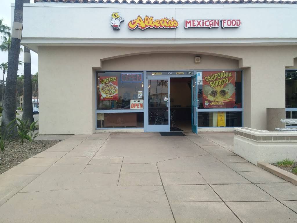 Albertos Mexican Food | restaurant | 1174, 1850 Marron Rd #100-B, Carlsbad, CA 92008, USA | 7607298215 OR +1 760-729-8215