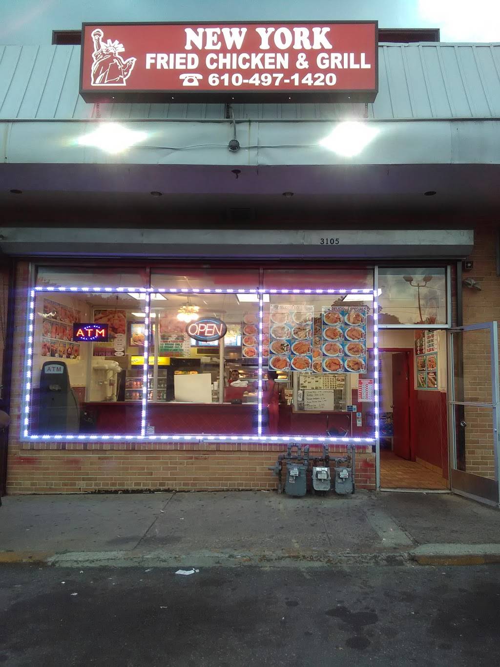 New York Fried Chicken & Grill | restaurant | 3105 W 9th St, Chester, PA 19013, USA | 6104971420 OR +1 610-497-1420