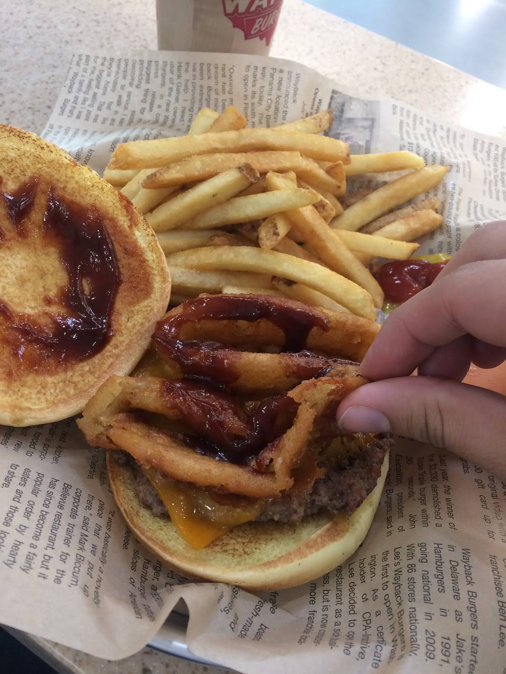 Wayback Burgers | restaurant | 3301 SW 104th St, Oklahoma City, OK 73159, USA | 4053787100 OR +1 405-378-7100