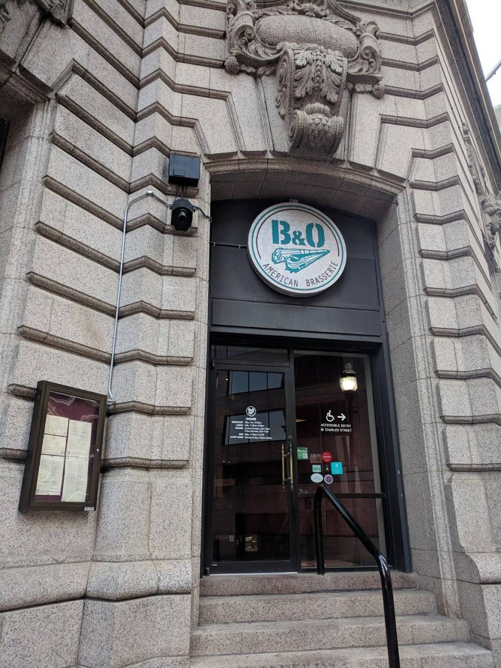 B & O American Brasserie | restaurant | 2 N Charles St, Baltimore, MD 21201, USA | 4436926172 OR +1 443-692-6172