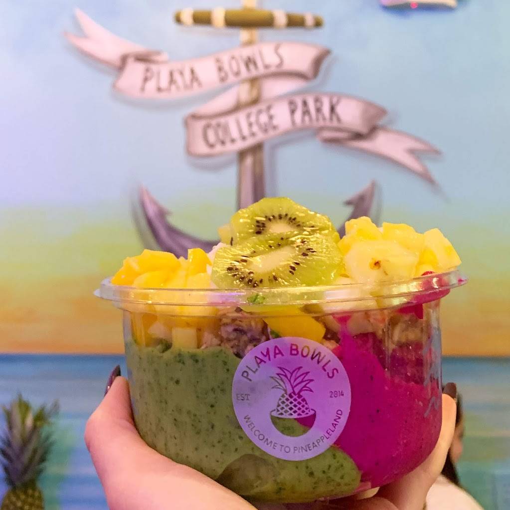 Playa Bowls College Park | restaurant | 7417 A Baltimore Ave, College Park, MD 20740, USA | 3018515378 OR +1 301-851-5378