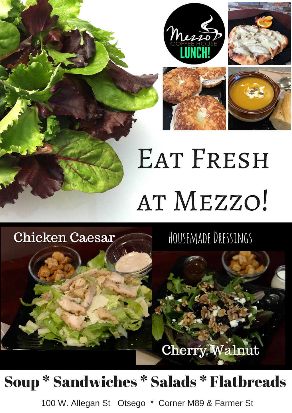 Mezzo Coffee House | restaurant | 100 W Allegan St, Otsego, MI 49078, USA | 2696941545 OR +1 269-694-1545