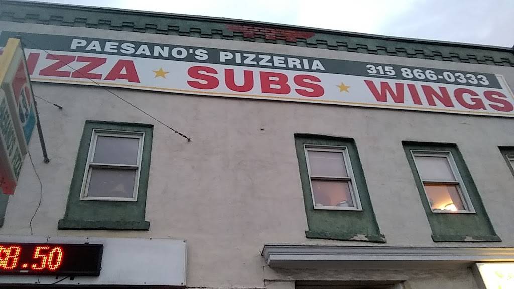 Paesanos Pizzeria | restaurant | 8 W Main St, Mohawk, NY 13407, USA | 3158660333 OR +1 315-866-0333