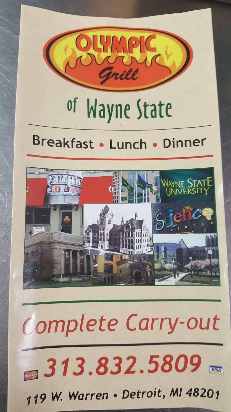 Olympic Grill | restaurant | 119 W Warren Ave, Detroit, MI 48201, USA | 3138325809 OR +1 313-832-5809