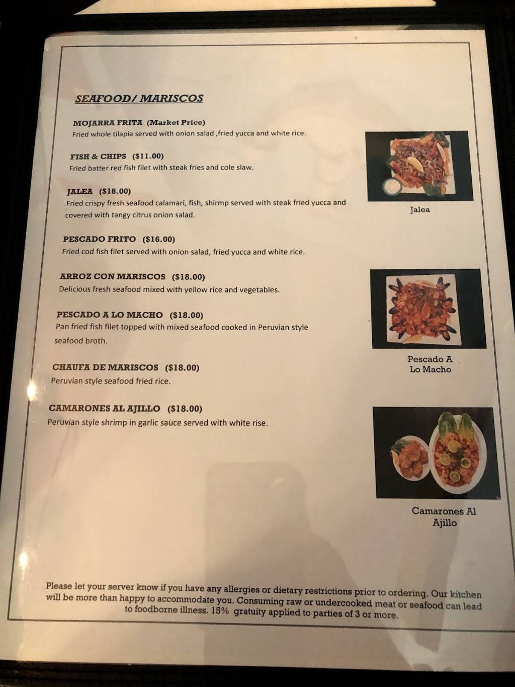 Sabor a Mar | restaurant | 533 Weeden St, Pawtucket, RI 02860, USA | 4012051403 OR +1 401-205-1403