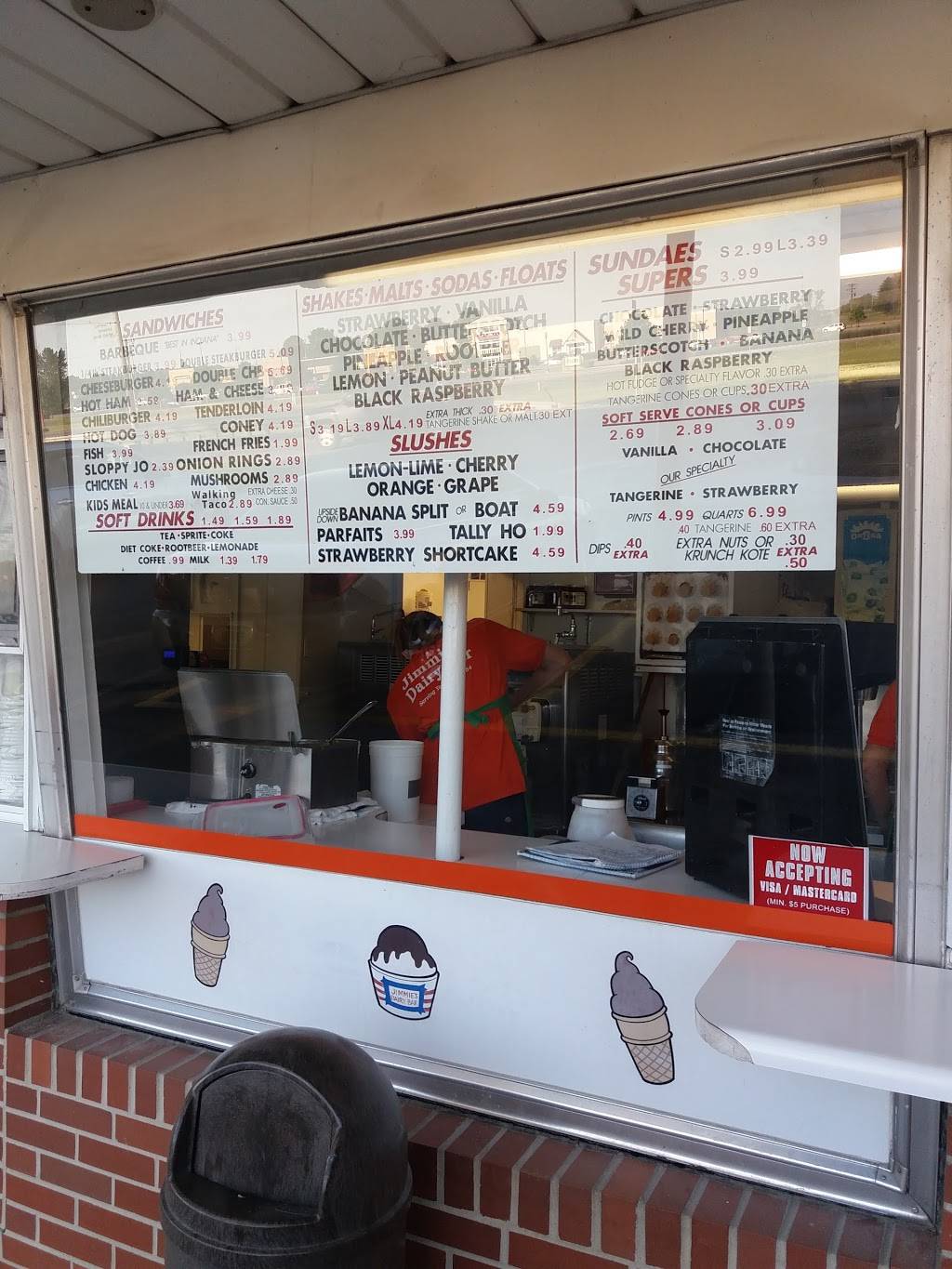 Jimmies Dairy Bar | restaurant | Pendleton, IN 46064, USA | 7657783800 OR +1 765-778-3800