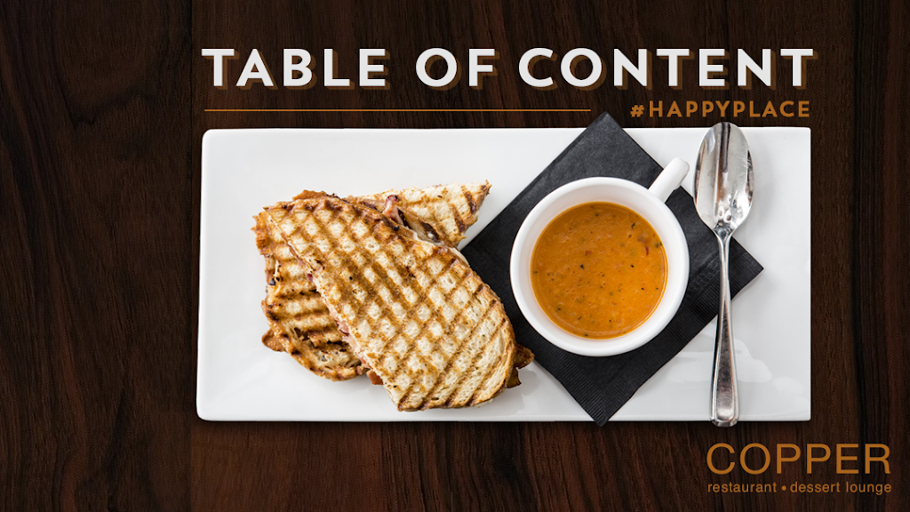 Copper Restaurant & Dessert Lounge | bakery | 3401 Esperanza Crossing #104, Austin, TX 78758, USA | 5122153633 OR +1 512-215-3633