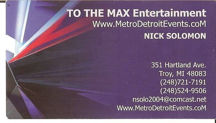Revolutionary Productions | night club | 351 Hartland Dr, Troy, MI 48083, USA | 2487217191 OR +1 248-721-7191
