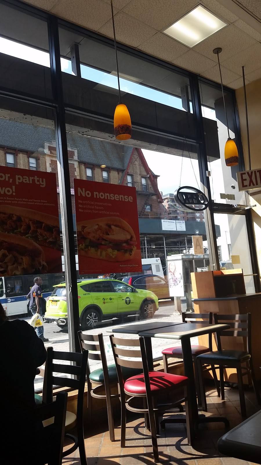 Subway Restaurants | restaurant | 107-28 Continental Ave, Forest Hills, NY 11375, USA | 7182680315 OR +1 718-268-0315