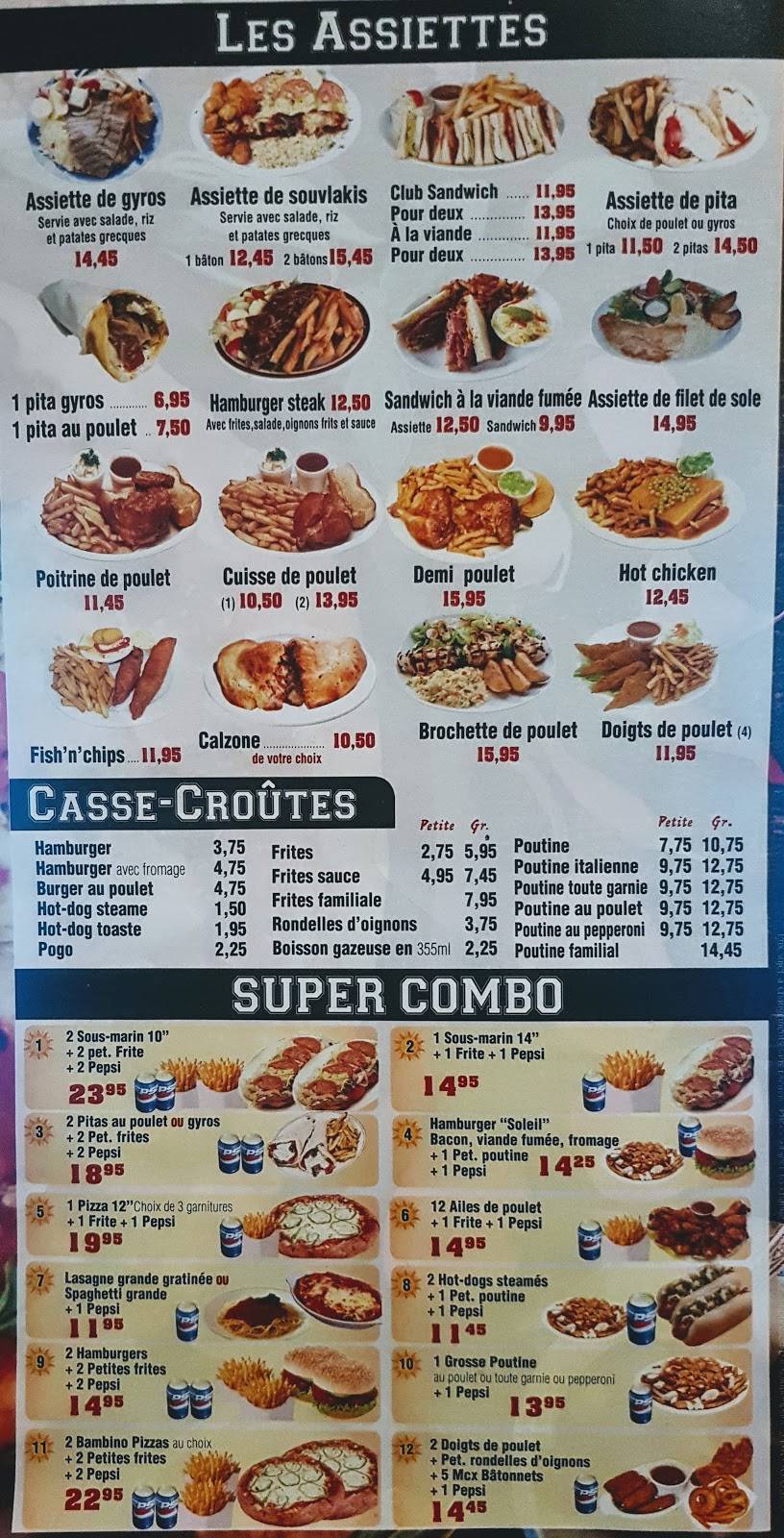 Pizzeria Soleil | restaurant | 11 Chemin Viger, Sainte-Marie-Salomé, QC J0K 2Z0, Canada | 4503971234 OR +1 450-397-1234