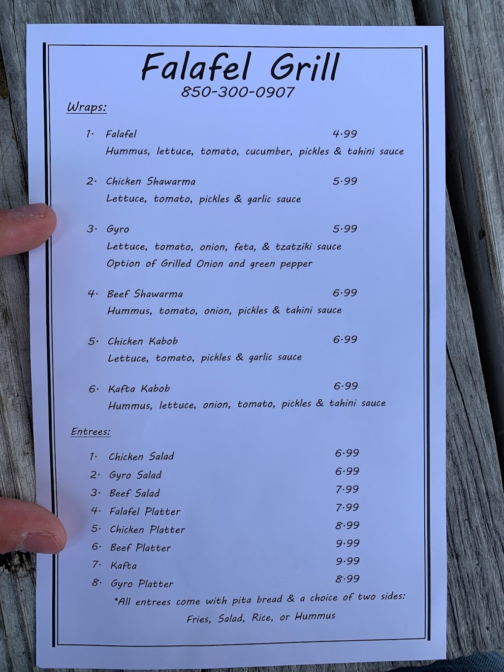 Falafel Grill - Mediterranean Cuisine | restaurant | W Gaines St, Tallahassee, FL 32304, USA | 8503000907 OR +1 850-300-0907