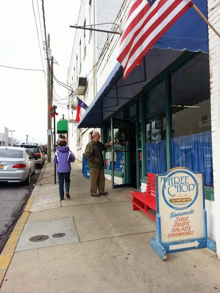 Three Chopt Sandwich Shoppe | meal takeaway | 103 3rd Ave E, Hendersonville, NC 28792, USA | 8286920228 OR +1 828-692-0228