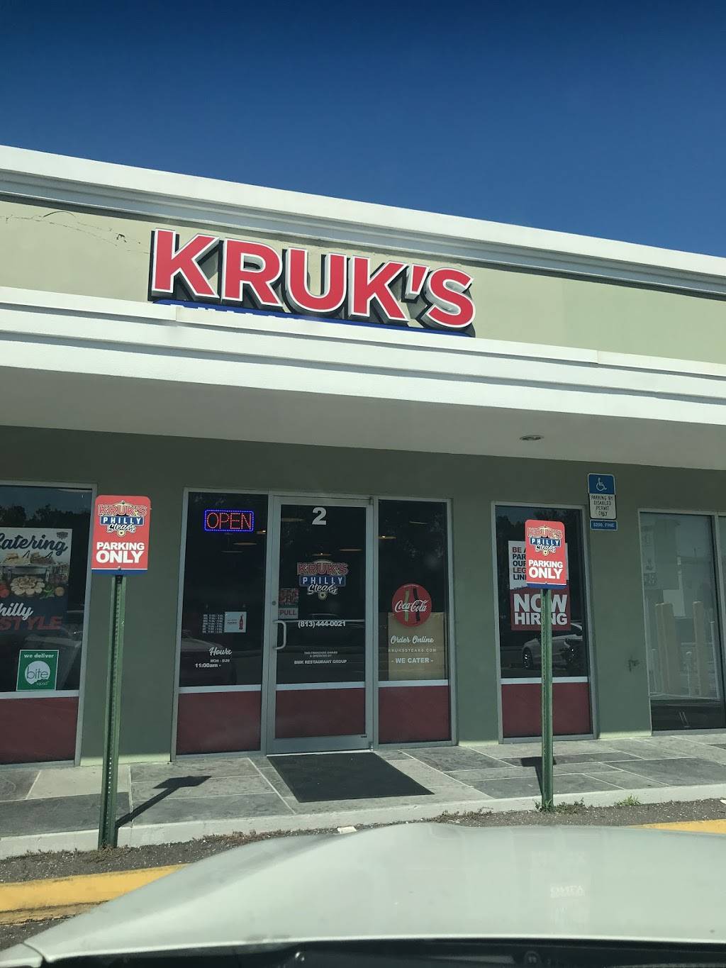 Kruks Philly Steaks | restaurant | 3841 West Kennedy Ave #2, Tampa, FL 33609, USA | 8134440021 OR +1 813-444-0021