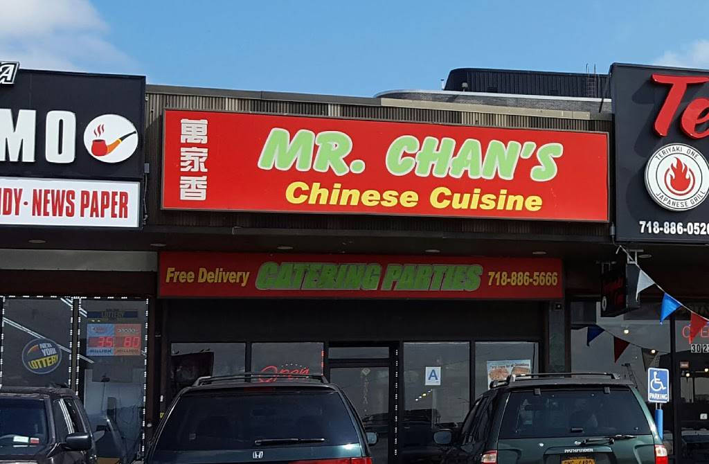 Mr. Chans | restaurant | 30-21 Stratton St, Flushing, NY 11354, USA | 7188865666 OR +1 718-886-5666