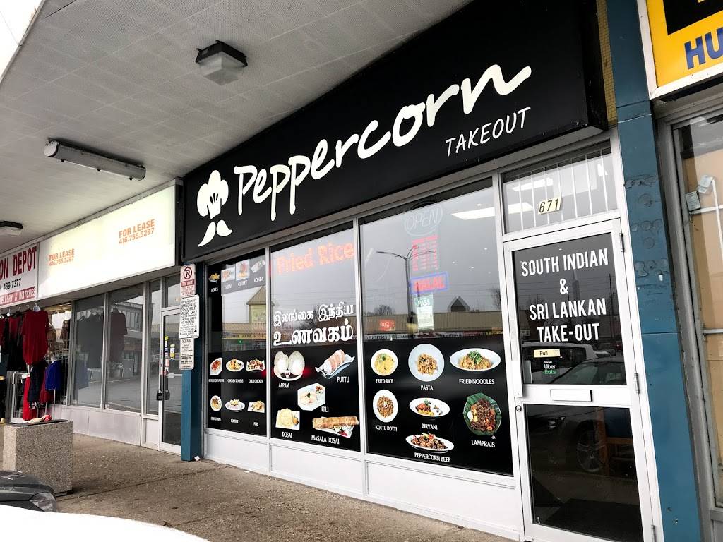 Peppercorn Takeout | restaurant | 671 Markham Rd, Scarborough, ON M1H 2A7, Canada | 4162705543 OR +1 416-270-5543