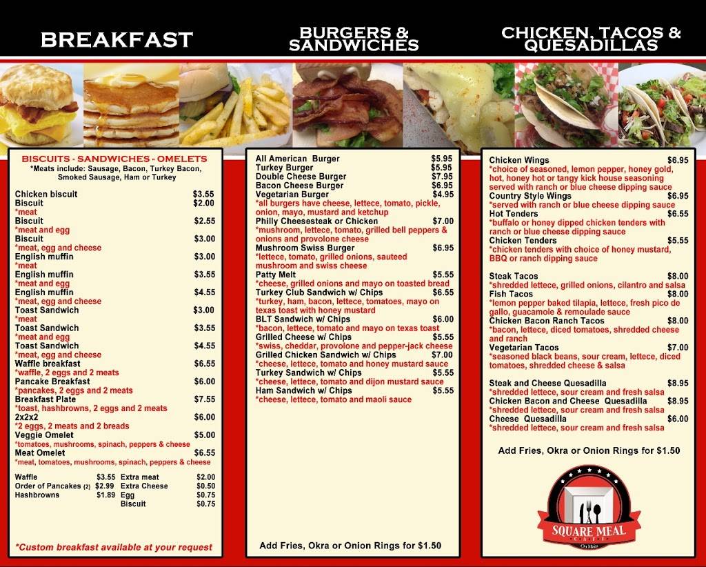 A Square Meal Cafe Main | restaurant | 220 S Main St, Memphis, TN 38103, USA | 9015284750 OR +1 901-528-4750