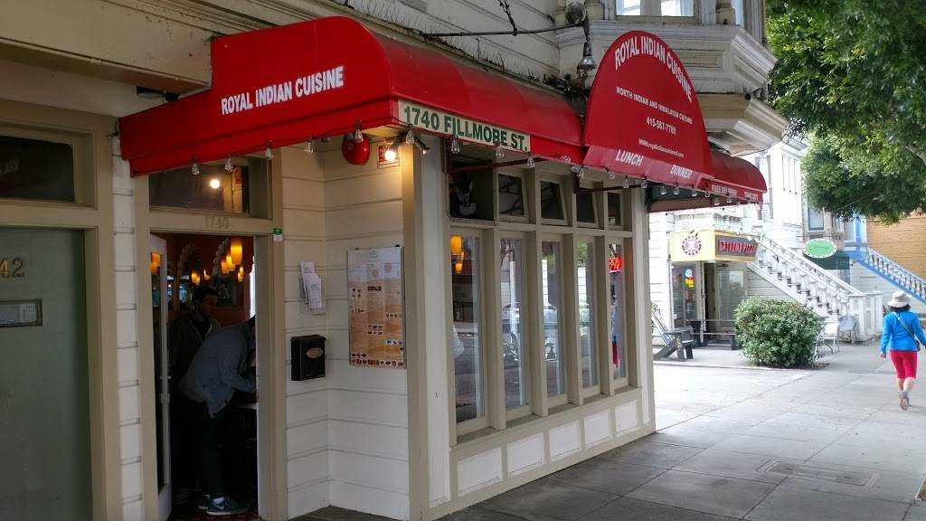 Royal Indian Cuisine on Fillmore | restaurant | 1740 Fillmore St, San Francisco, CA 94115, USA | 4155677789 OR +1 415-567-7789