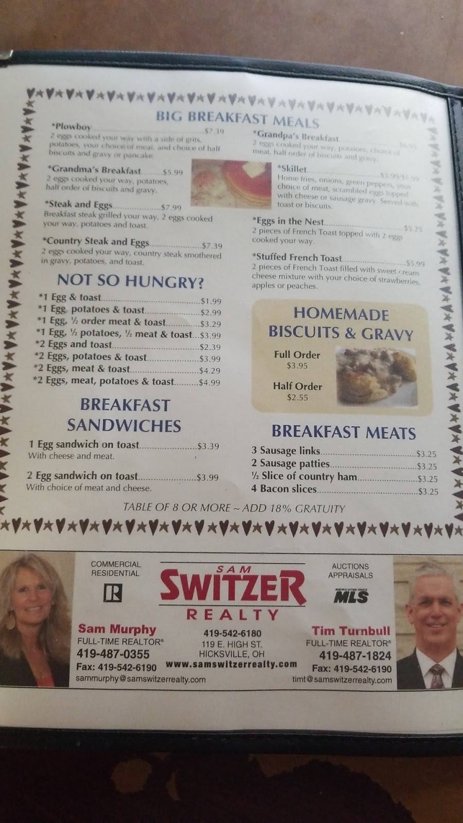 Magpies Family Restaurant LLC | restaurant | 1544 OH-18, Hicksville, OH 43526, United States | 4195420857 OR +1 419-542-0857