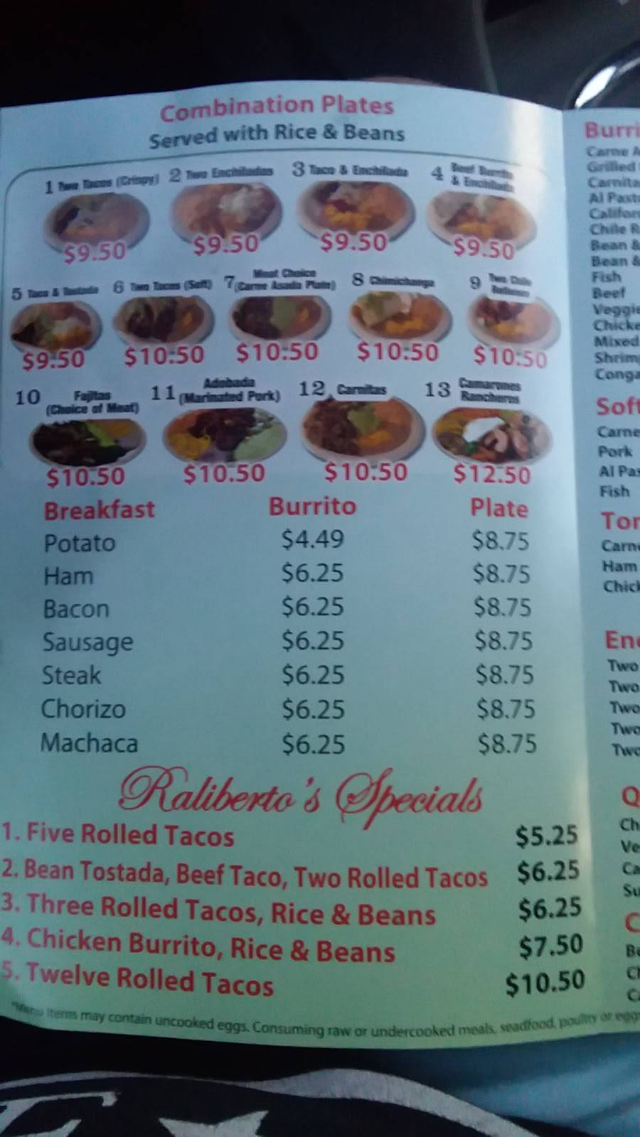 Ralibertos Taco Shop | restaurant | 1852 CA-273, Anderson, CA 96007, USA | 5307763117 OR +1 530-776-3117