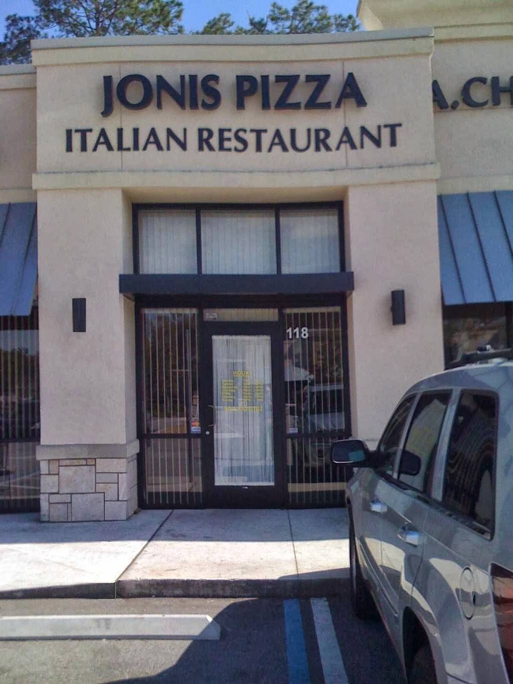 Jonis Pizza Italian Restaurant | restaurant | 145 Hilden Rd #118, Ponte Vedra Beach, FL 32081, USA | 9048100702 OR +1 904-810-0702