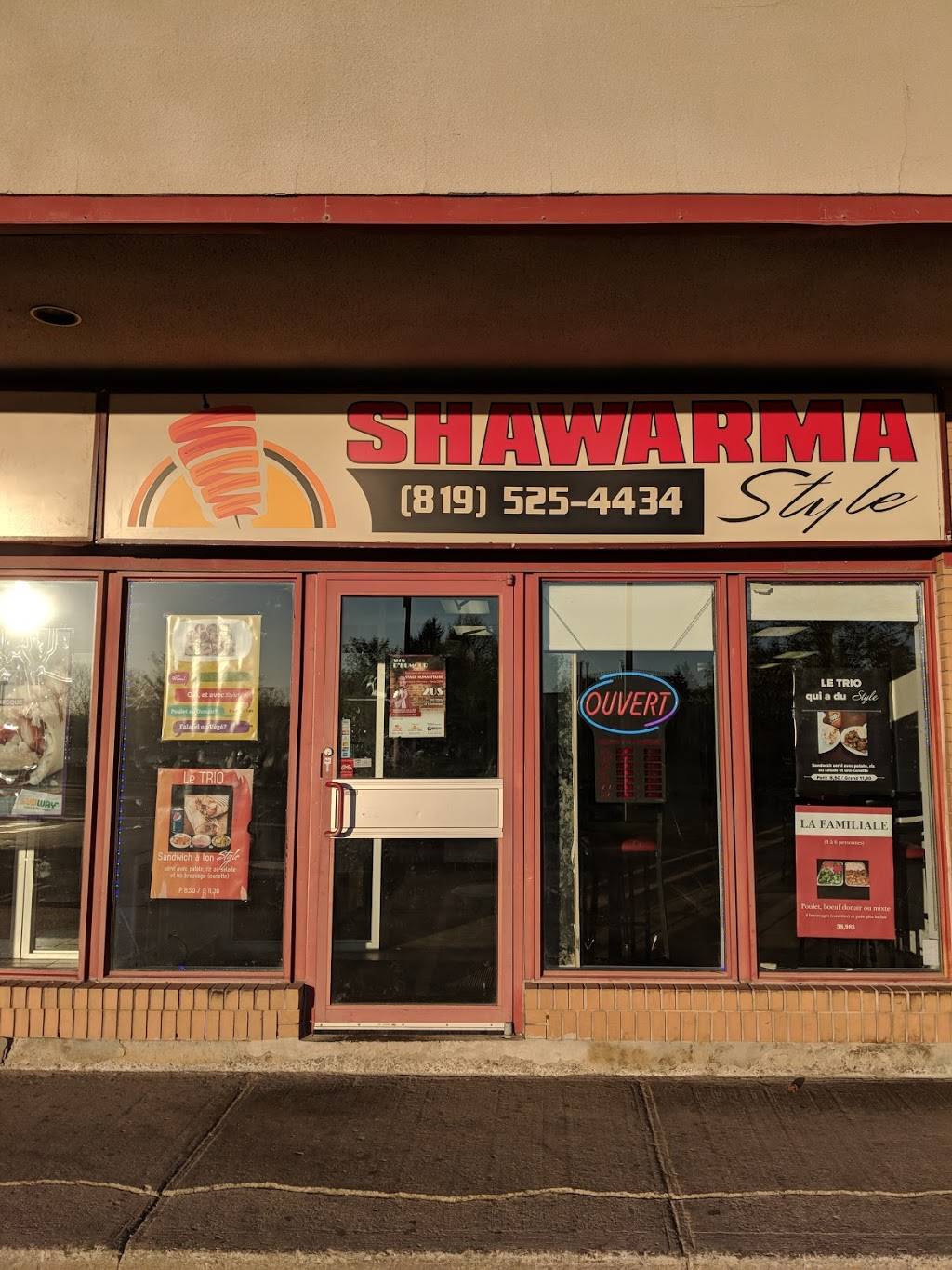 Shawarma style | restaurant | 207 Boulevard du Mont-Bleu, Gatineau, QC J8Z 2M3, Canada | 8195254434 OR +1 819-525-4434