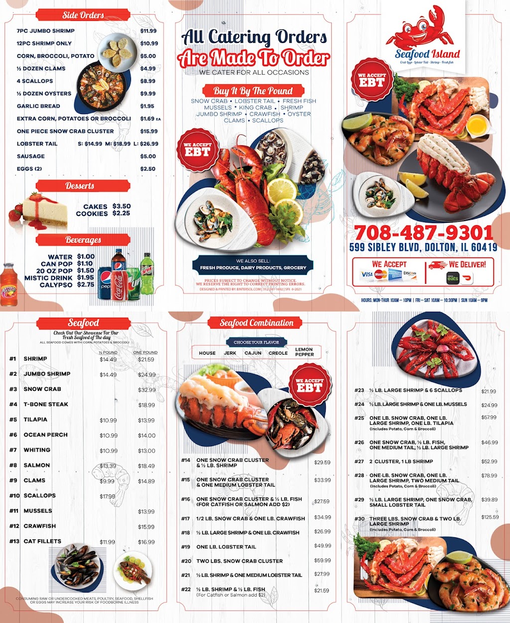 Seafood Island Fish Market | restaurant | 599 Sibley Blvd Unit 5, Dolton, IL 60419, USA | 7084879301 OR +1 708-487-9301