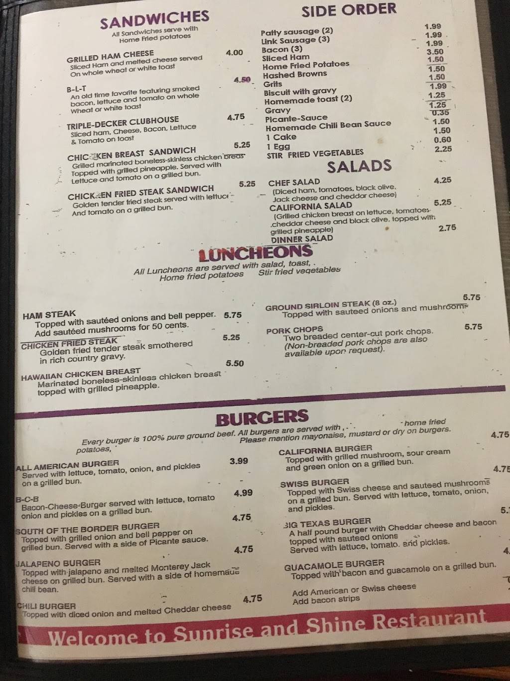 Sunrise and Shine Omelet Grill | restaurant | 5239 NW Cache Rd, Lawton, OK 73505, USA | 5803534072 OR +1 580-353-4072